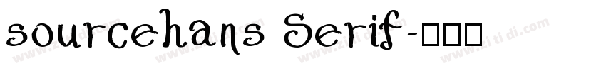 sourcehans Serif字体转换